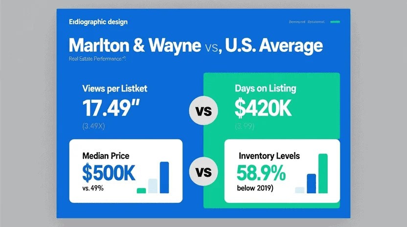 Infographic Style Market Comparison NJ vs National